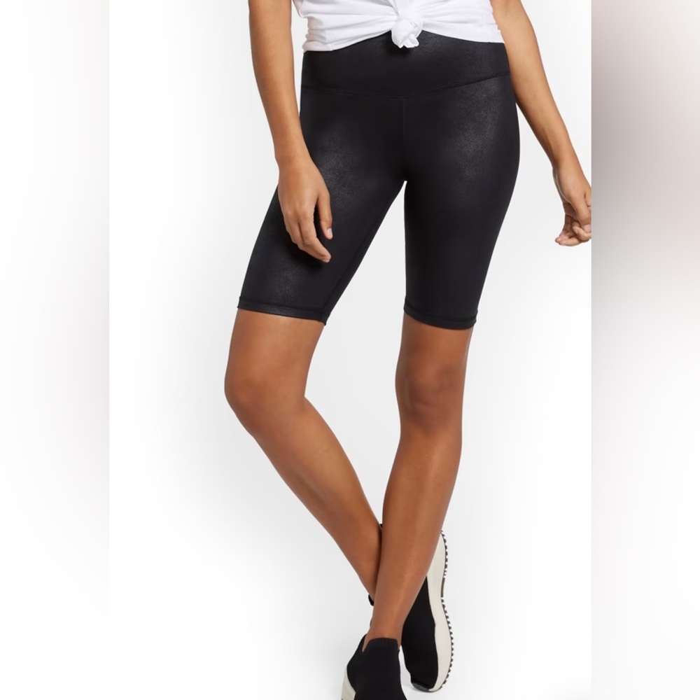 New York and Co. Faux leather Biker short